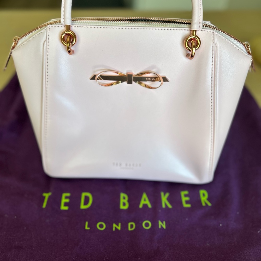 Ted Baker Light Pink Bow Accent Satchel